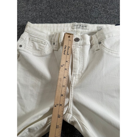 Lucky Brand Women's White Ankle Slim Ava Mid Rise Jeans Size 8/29 - Picture 11 of 16